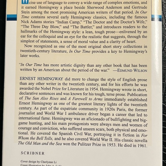 In Our Time by Ernest Hemingway Book - Picture 2 of 3